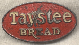 1943 Taystee Bread Delivery Man Hat Badge