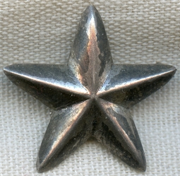 Ext. Rare & Beautiful WWI Tiffany Made Hollow Back General/Admiral Star in Sterling.