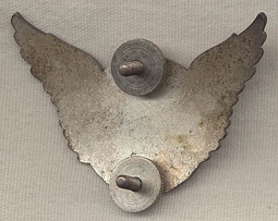 1950s Trans World Airlines (TWA) Agent Hat Badge in Silver