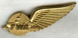 Extremely Rare Late 1940s TWA (Trans World Airlines) Purser Wing