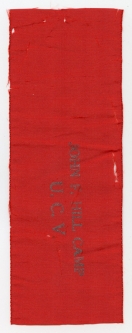 Ca. 1900s UCV (United Confederate Veterans) Reunion Ribbon from John F. Hill Camp, Arkansas