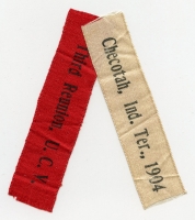 Pair 1904 United Confederate Veterans Indian Territory (Oklahoma) 3rd Reunion Smaller Size