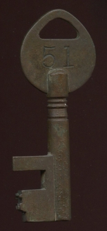 BEING RESEARCHED - 1884 Patented Key Numbered "51" - NOT FOR SALE TIL IDed