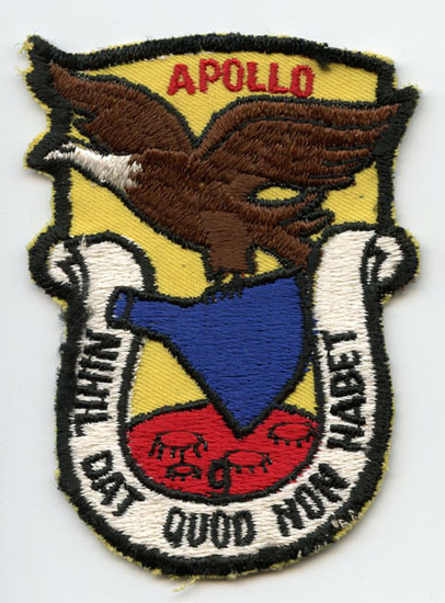 BEING RESEARCHED -  Circa 1970 Apollo Patch USAF? - NOT FOR SALE UNTIL IDed
