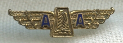 BEING RESEARCHED - Unidentified "AA" Wing Lapel Pin -NOT FOR SALE UNTIL IDENTIFIED
