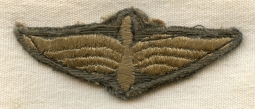 BEING RESEARCHED - Unidentified Embroidered Aviation Wing - NOT FOR SALE UNTIL IDENTIFIED