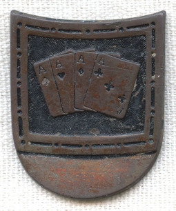 BEING RESEARCHED - Unidentified Four Aces Badge - NOT FOR SALE UNTIL IDENTIFIED