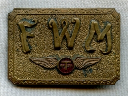 BEING RESEARCHED - Belt Buckle with AIRTECH Logo & FWM by Stalder -NOT FOR SALE UNTIL IDENTIFIED
