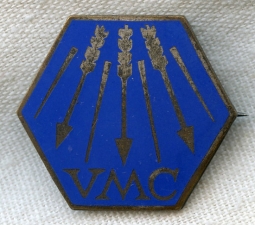 BEING RESEARCHED - Unknown Hexagonal VMC Insignia with Arrow -NOT FOR SALE UNTIL IDENTIFIED