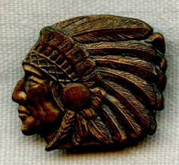 BEING RESEARCHED - Unidentified Native American Head Pin - NOT FOR SALE UNTIL IDENTIFIED