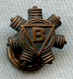BEING RESEARCHED - Pin Resembling Rotor with B at Center -NOT FOR SALE UNTIL IDENTIFIED