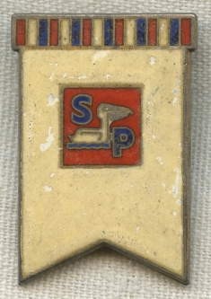 BEING RESEARCHED - Unidentified "SP" Pelican Badge in Sterling - NOT FOR SALE UNTIL IDENTIFIED