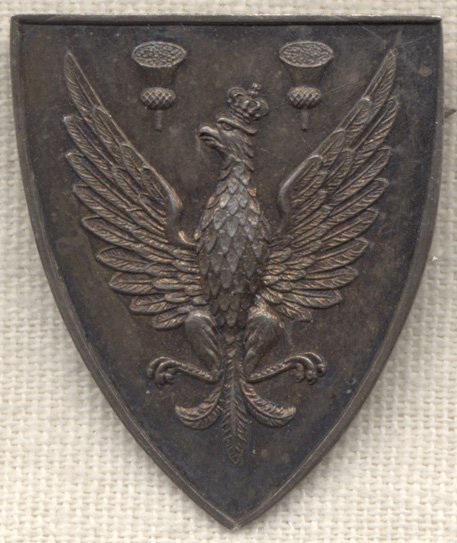 Unidentified Polish Army in the West Badge