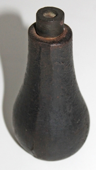 WWI French Model 1915 P-1 "Pear" Grenade. Missing Fuse and Base Plug