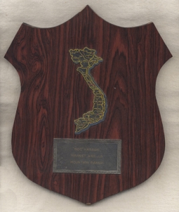 Unknown Vietnam War Era Vietnamese-Made Plaque for "Doc" Hanson