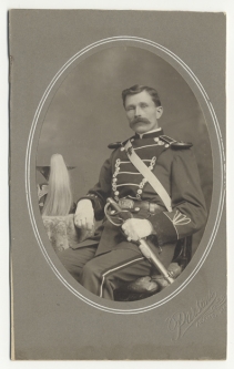 Unusual Circa 1900 US Army Mounted Troops Officer Photo