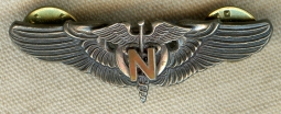 Beautiful Mid-1950s USAF Flight Nurse Wing in sterling by Meyer in the WWII Pattern