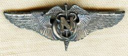 Ext Rare 1944 "Issue" USAAF Flight Nurse Wing in the Blackington Pattern