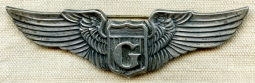 Great Ca 1942 USAAF Glider Pilot Wing Coin Silver "Juarez" Pattern by Walter Lampl Early Type