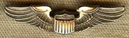 Beautiful WWII USAAF 10K GOLD Instructor Overseas Cap Wing or Sweetheart Wing by JOSIAH ODENCE