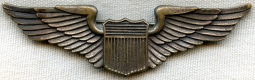 Great Classic Mid-30's US Air Corps Pilot Wing in High Deco Style by Amcraft
