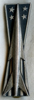 Scarce Early 1960s USAF Missileman Badge, Full Size in Struck Sterling