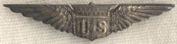 WWI US Air Service Pilot's Cap Wing