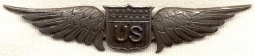 Stunning WWI Oversize US Air Service Pilot Wing by Eisenstadt