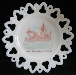 Spanish-American War US Battleship Maine Commemorative Plate