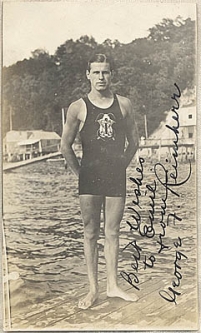 Old Photo Post Card of George F. Reimherr of the Volunteer Life Saving Corps