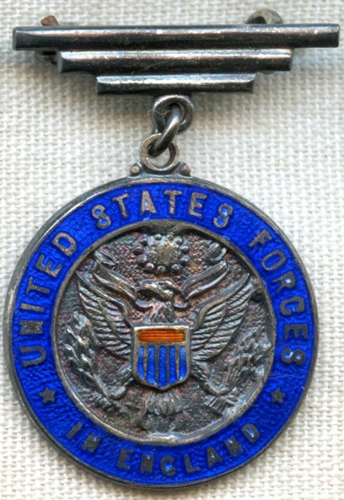 Gorgeous WWII UK-Made US Army Sweetheart Pin - US Forces in England
