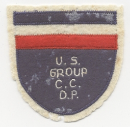 BEING RESEARCHED - Unidentified "U.S. GROUP C.C. D.P." Patch - NOT FOR SALE UNTIL IDENTIFIED