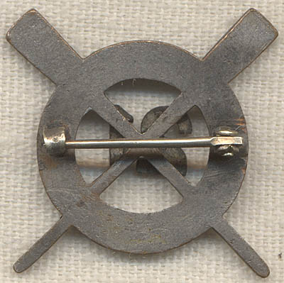 Rare Numbered US Life Saving Service Surfman's Collar Badge #21