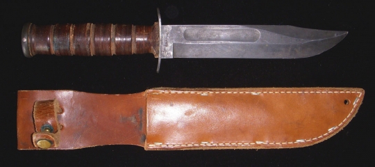 Ca 1943 USMC Blade Marked Utility or Fighting Knife by