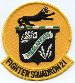 Minty, Mid-60's USN VF-21 Large, US Made Jacket Patch