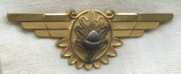 Exceptional Circa 1942 US Navy Flight Surgeon Wing by H&H Imperial Named on Reverse