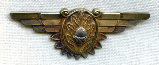 Beautiful WWII USN Flight Surgeon Wing in Sterling by H&H
