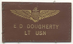 Old USN Pilot Flight Jacket Name Patch