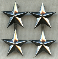 Beautiful Pair of Korean War USN Rear Admiral Rank Insignia