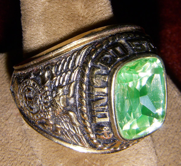 Beautiful 1980 s 1990 s US Navy Ring by Jostens Flying Tiger Antiques Online Store