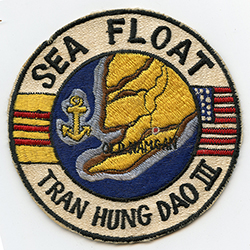 Great 1969 Joint US Navy / RVN Navy Operation Sea Float Tran Hung Dao III Japanese Made Pocket Patch