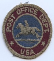 Well-Used Mid-Late 1960s U.S.P.O. Dept. Letter Carrier Shoulder Patch