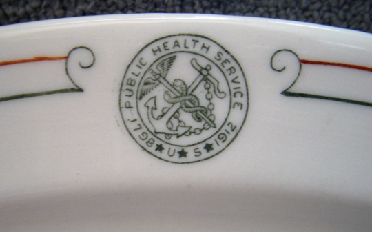 US Public Health Service Dining Quarters Dinner Platter Shenango China NO LONGER AVAILABLE