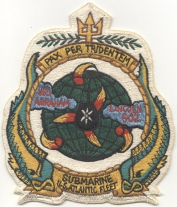 Japanese-Made Patch for US Navy USS Abraham Lincoln SSBN-602