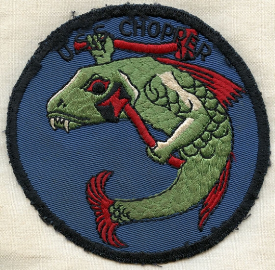 Extremely Rare Ca. 1945 Original USS Chopper, SS-342 Jacket Patch