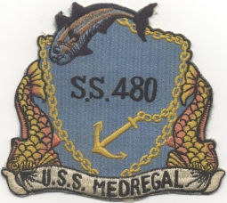 Japanese-Made US Navy USS Medregal SS-480 Patch