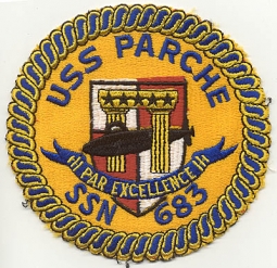 Circa 1980s USS Parche (SSN-683) Submarine Patch