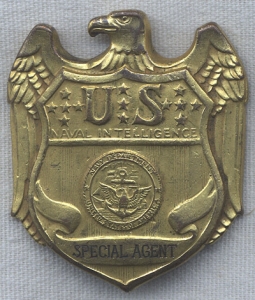 1940s-1950s United States Naval Intelligence Special Agent Badge