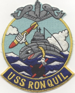 1950s Japanese-Made US Navy USS Ronquil (SS-396) Patch