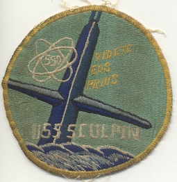 1960s USS Sculpin SSN-590 Japanese-Made Patch